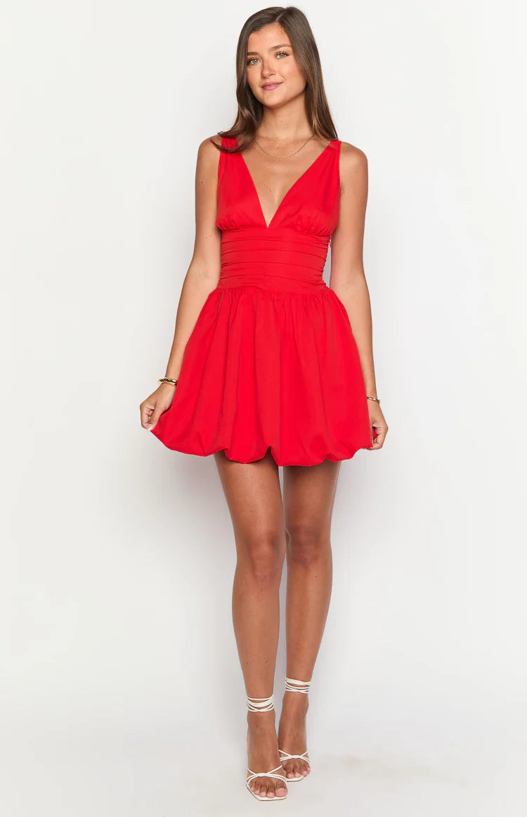 Hedley Red Mini Dress view 4